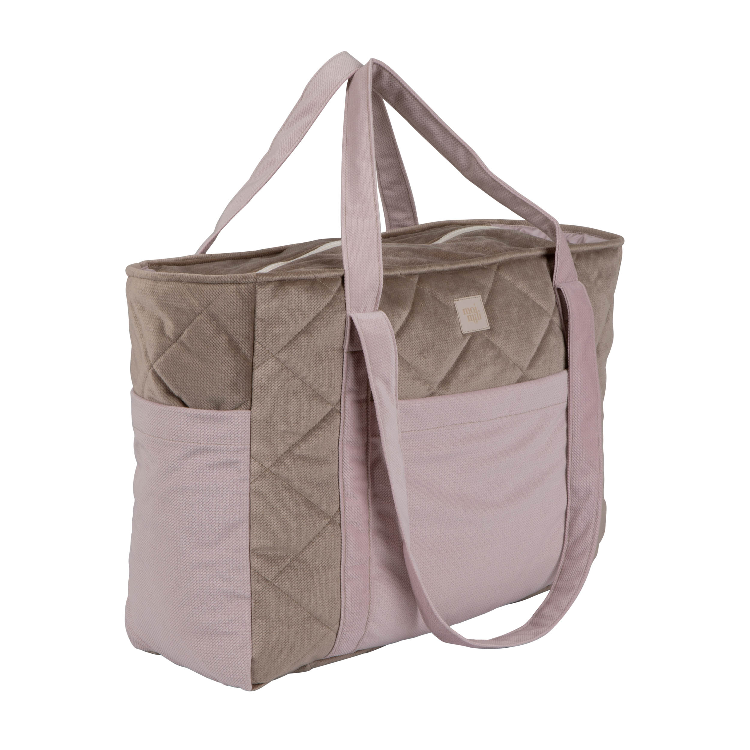 Travel bag "Pink & Beige"