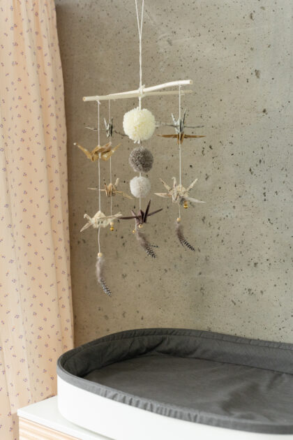 “Gold Dust” Origami Nursery Mobile