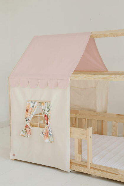Canopy for a 140/160/180 cm x 70/80/90 cm house bed "Pink"
