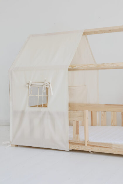 Canopy "Raw Cotton" for a 140/160/180 cm x 70/80/90 cm house bed