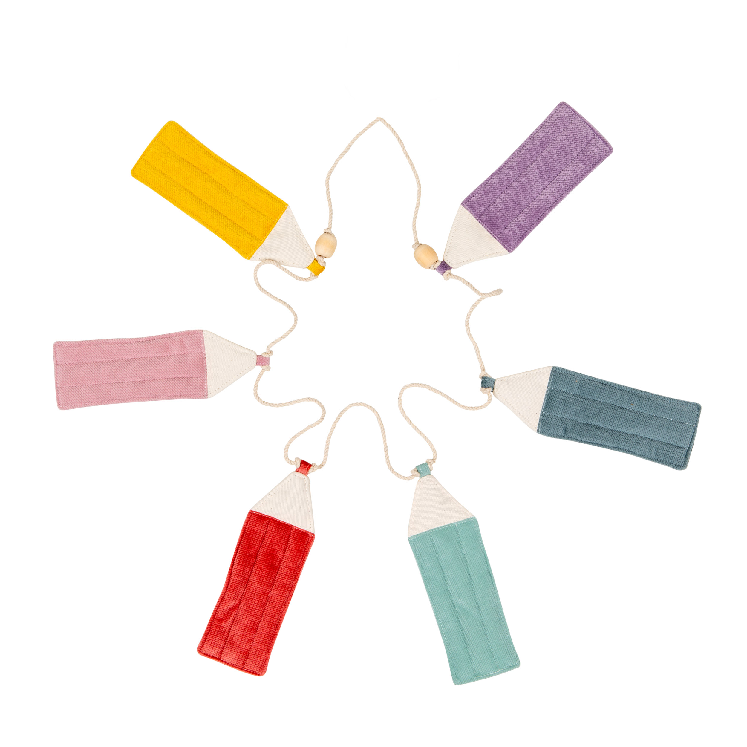 Velvet crayon garland “Rainbow” - Image 11