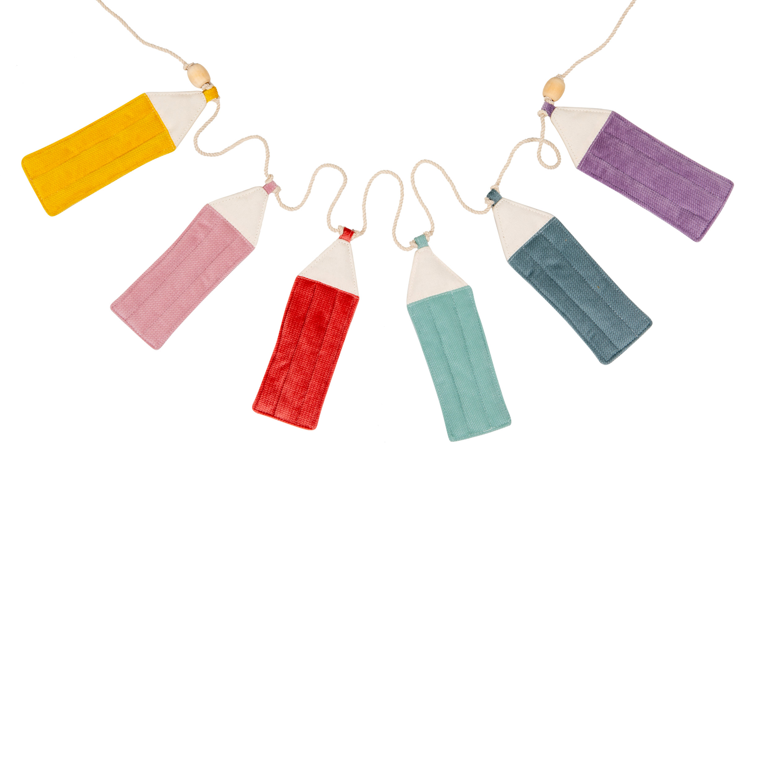 Velvet crayon garland “Rainbow” - Image 12