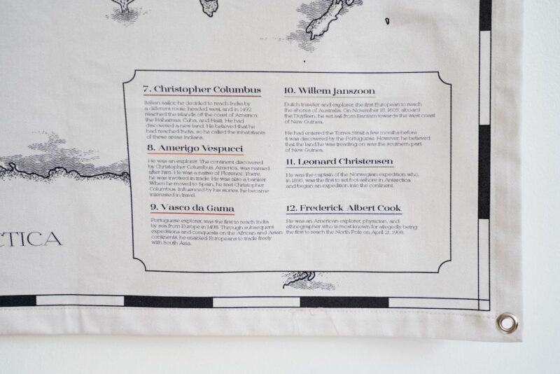 Cutton Map Cotton world map for children “Travellers And Their Trails” – Trade B2B ...