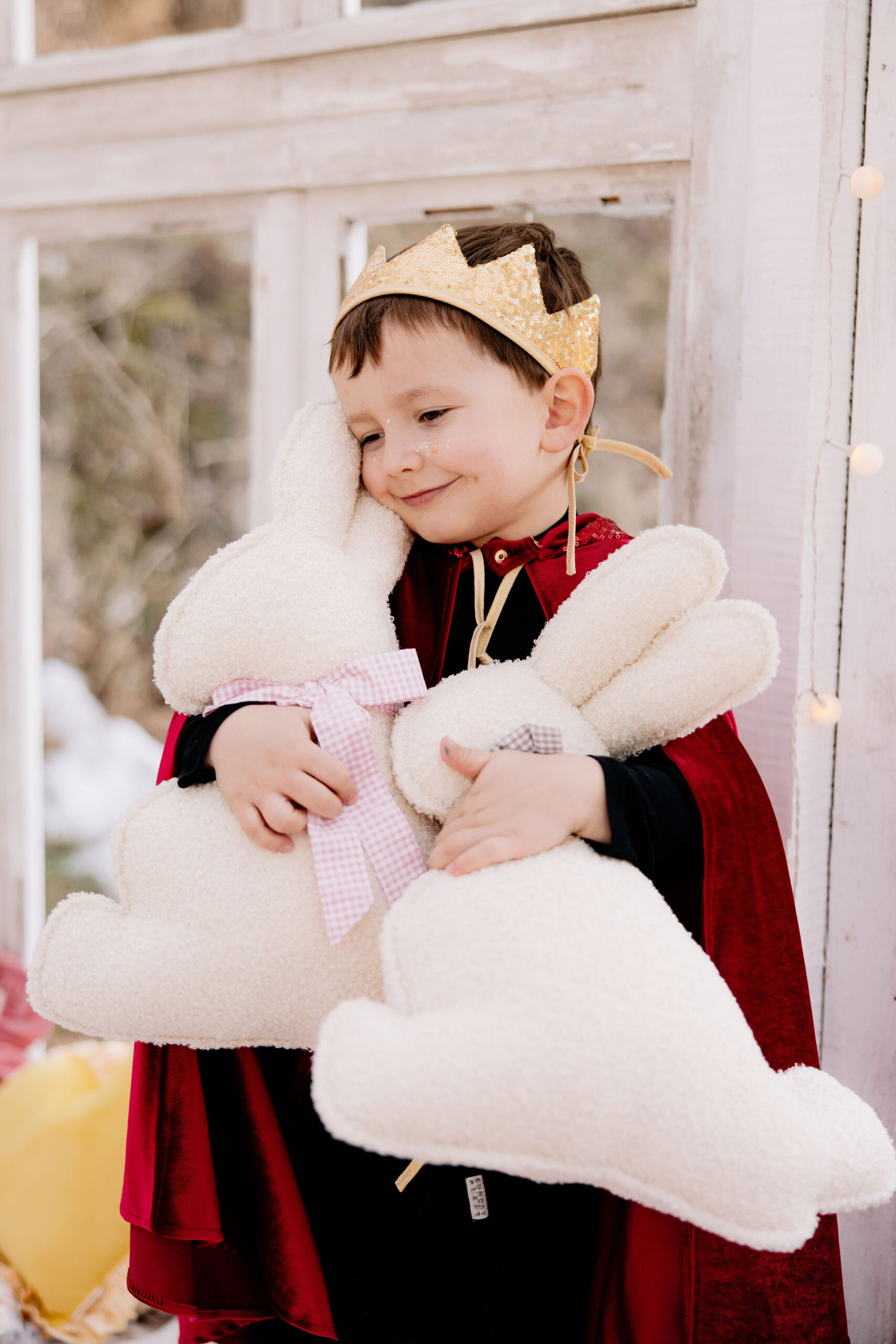 Easter Bunny Pillow "Mint Bow" 5906508785843 - Image 2