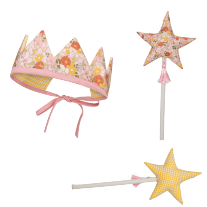 Fairy tale crown and wand magic set "Spring Garden"
