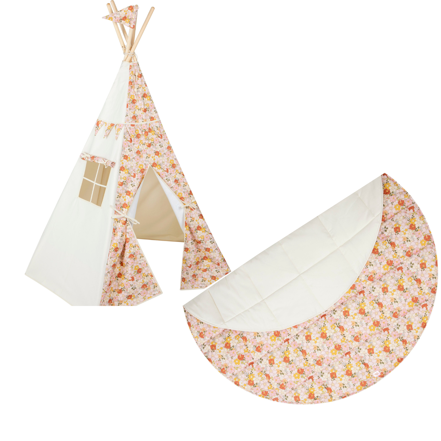 “Spring garden” Teepee and Mat Set-5906508788066