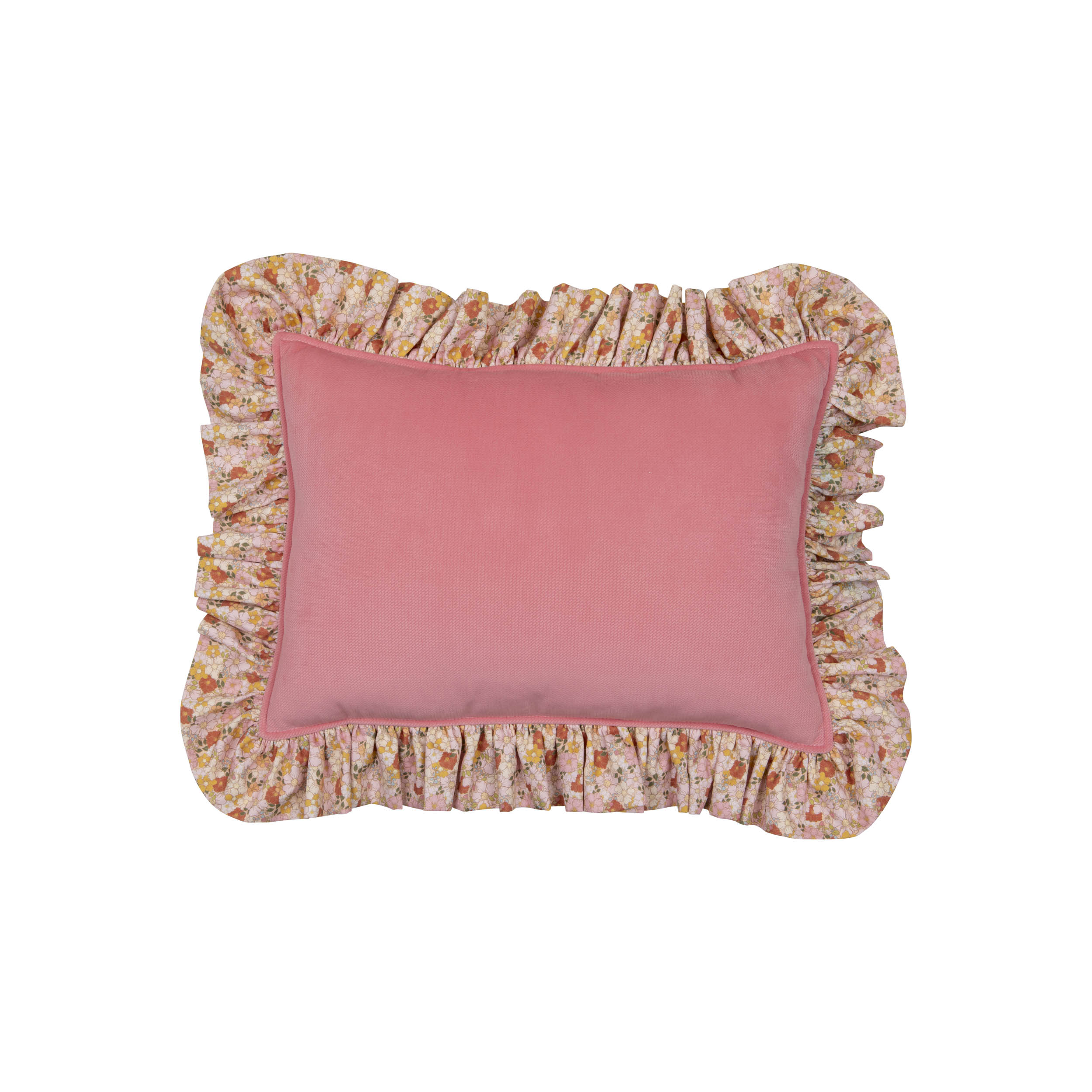 Decorative cotton pillow with frills "Spring garden" 5906508785621 - Image 3