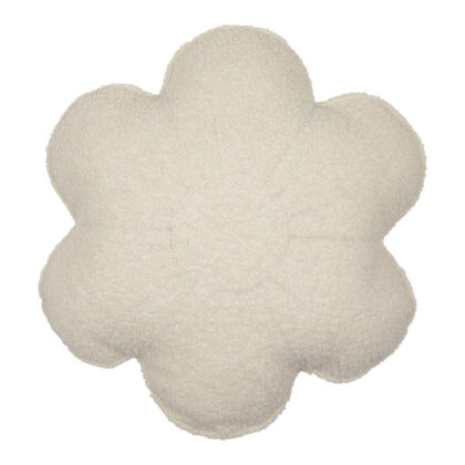 Boucle bloom pillow "first flower" - Cream 5906508787984