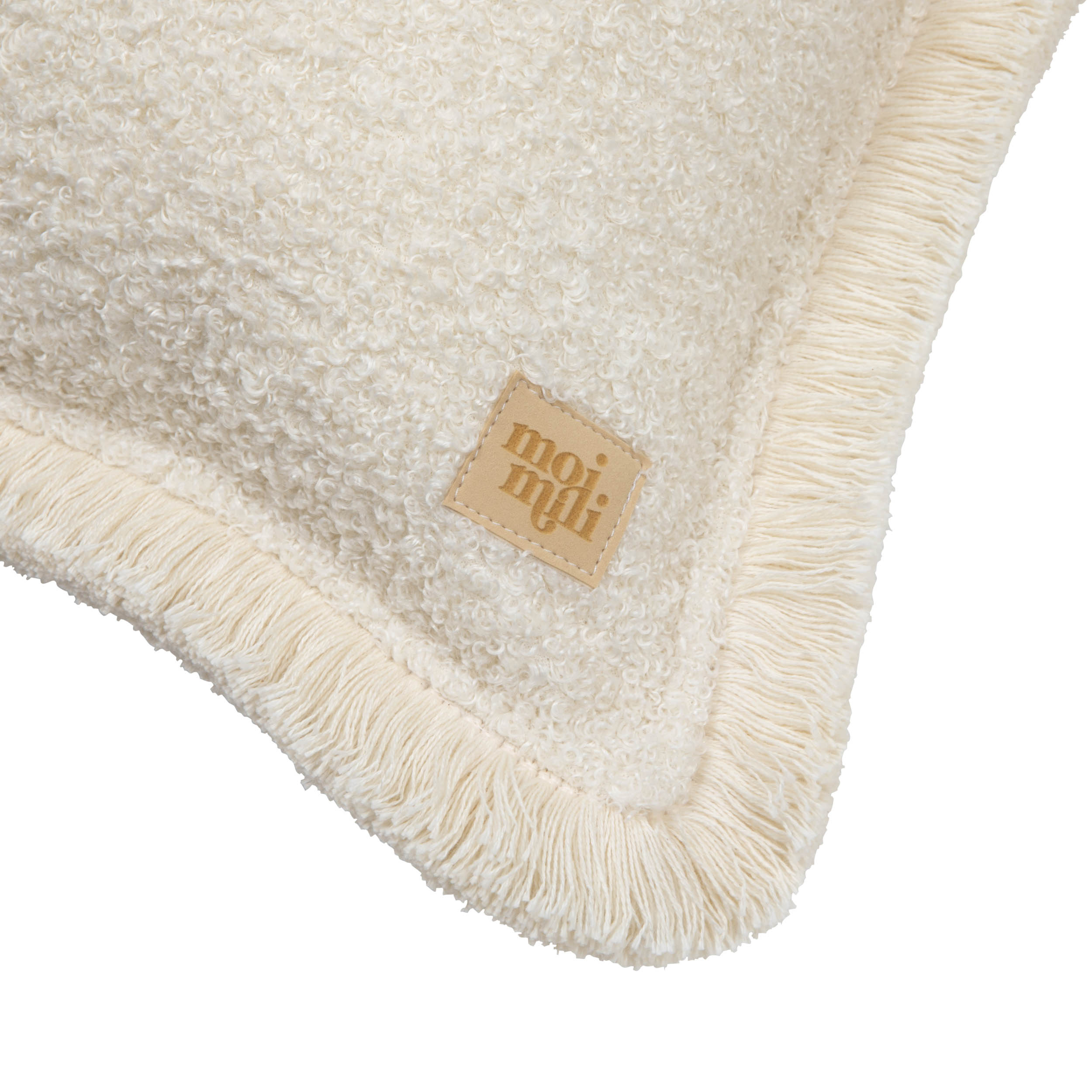 "Boucle" soft bolster with fringe - Image 2