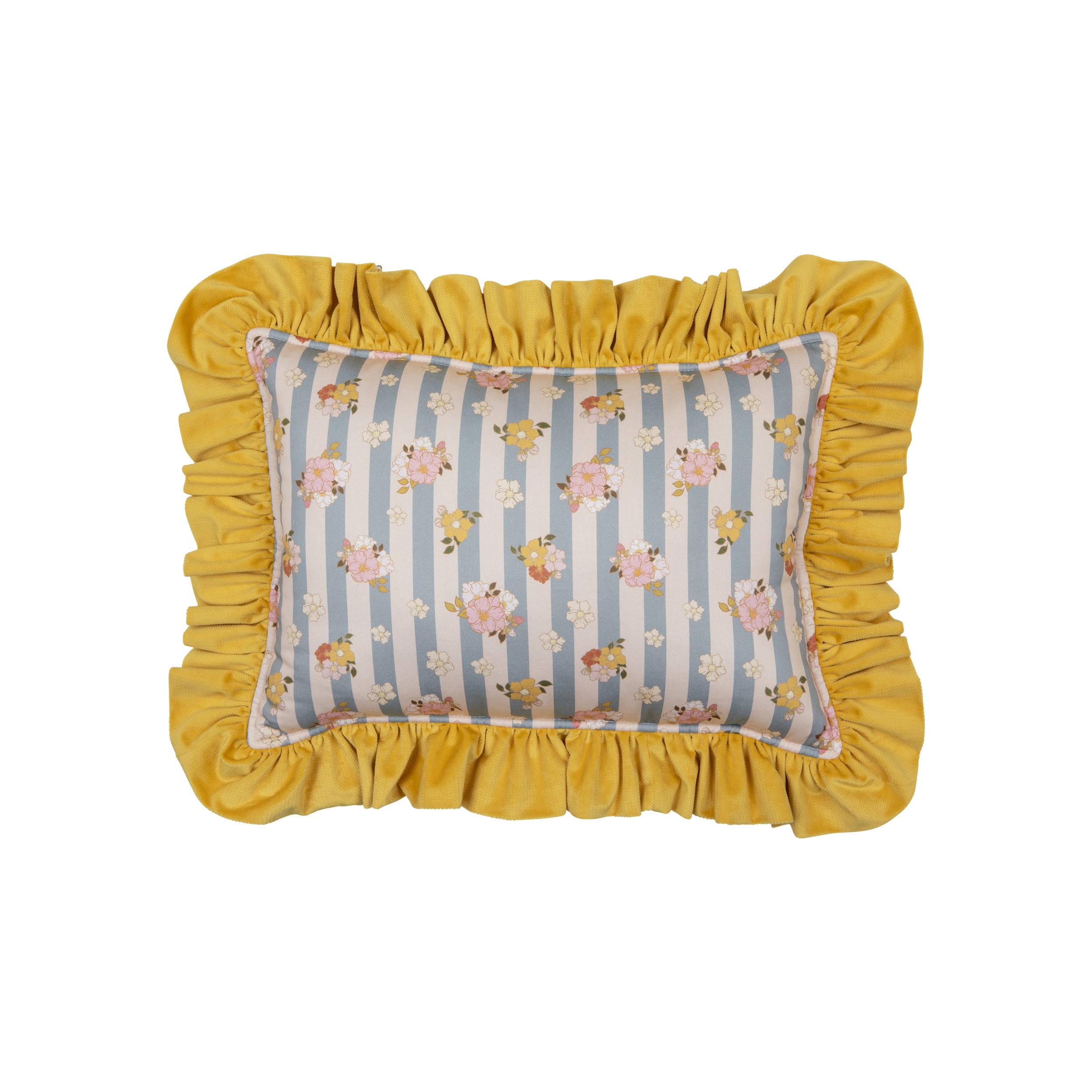 Decorative cotton pillow with frills ""summer garden" 5906508785607 - Image 3