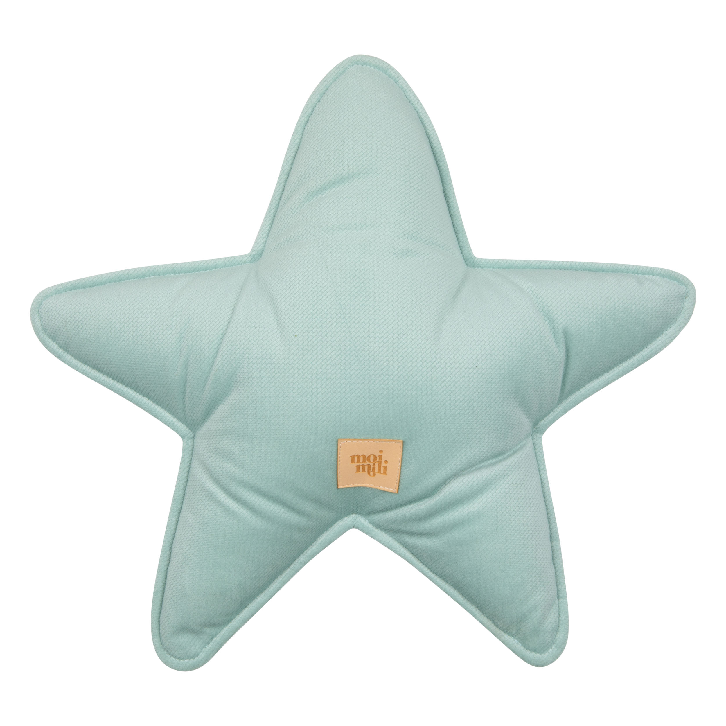 Velvet star pillow "Mint"