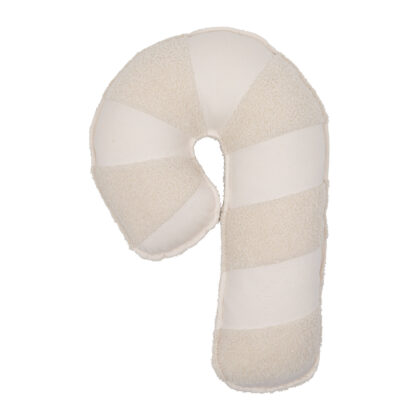 Bouclee cotton patchwork lollipop pillow "White Lamb"