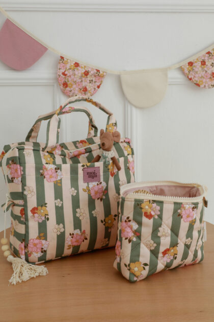 Makeup bag set "Green striped" 5906508788103
