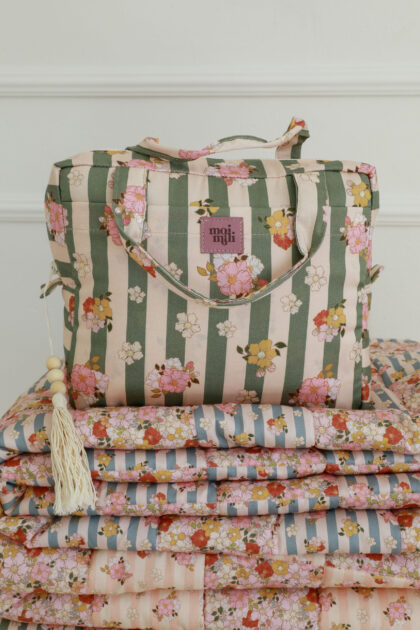 Makeup Bag "green striped" 5906508788110