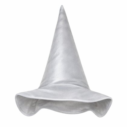 Magic silver hat for witch