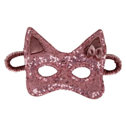 Cosmic pink sequins cat mask