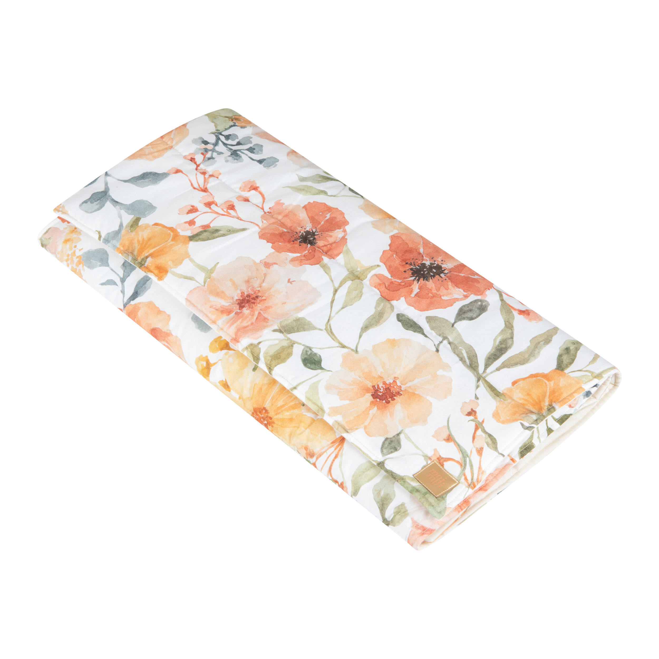 Quilted corduroy/cotton/velvet bedspread 5906508782507 flower power 200 x 140 cm
