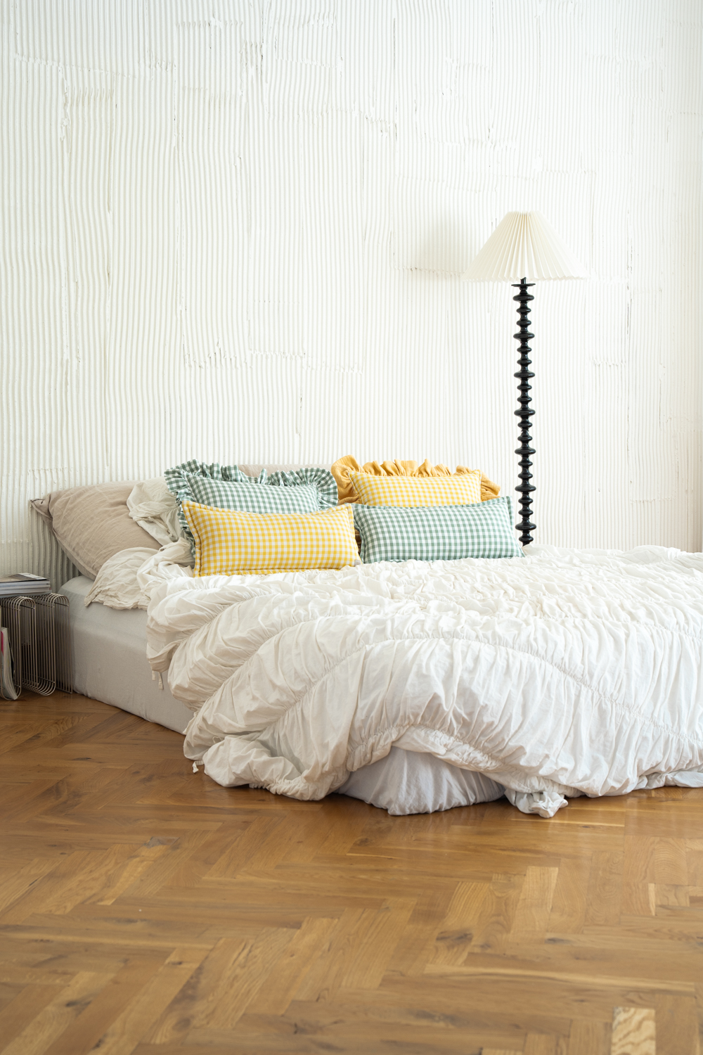 Bolster Pillow "Yellow Check"