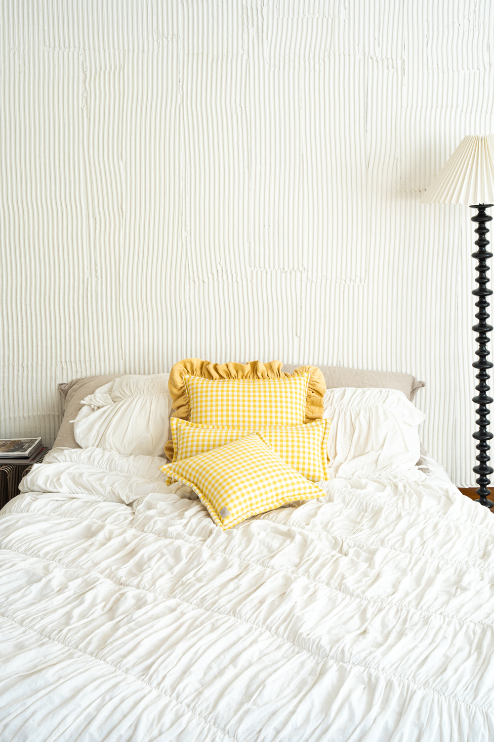 Pillow square "Yellow Check"