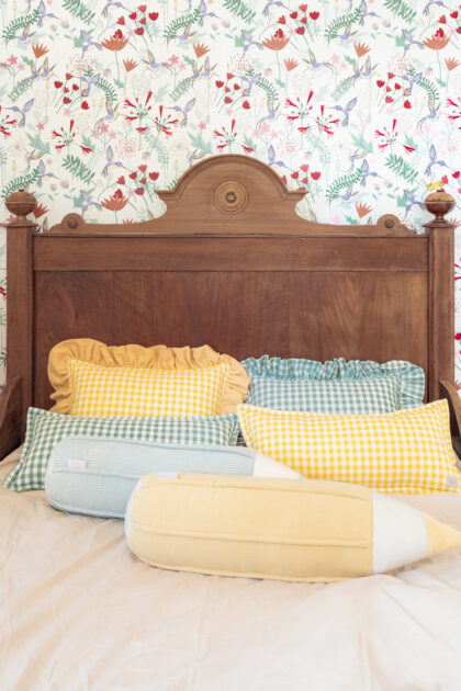 Corduroy Crayon Pillow - “Butter yellow”