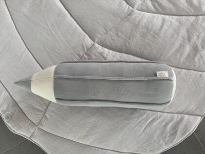 Cotton Crayon  pillow - “Light gray”